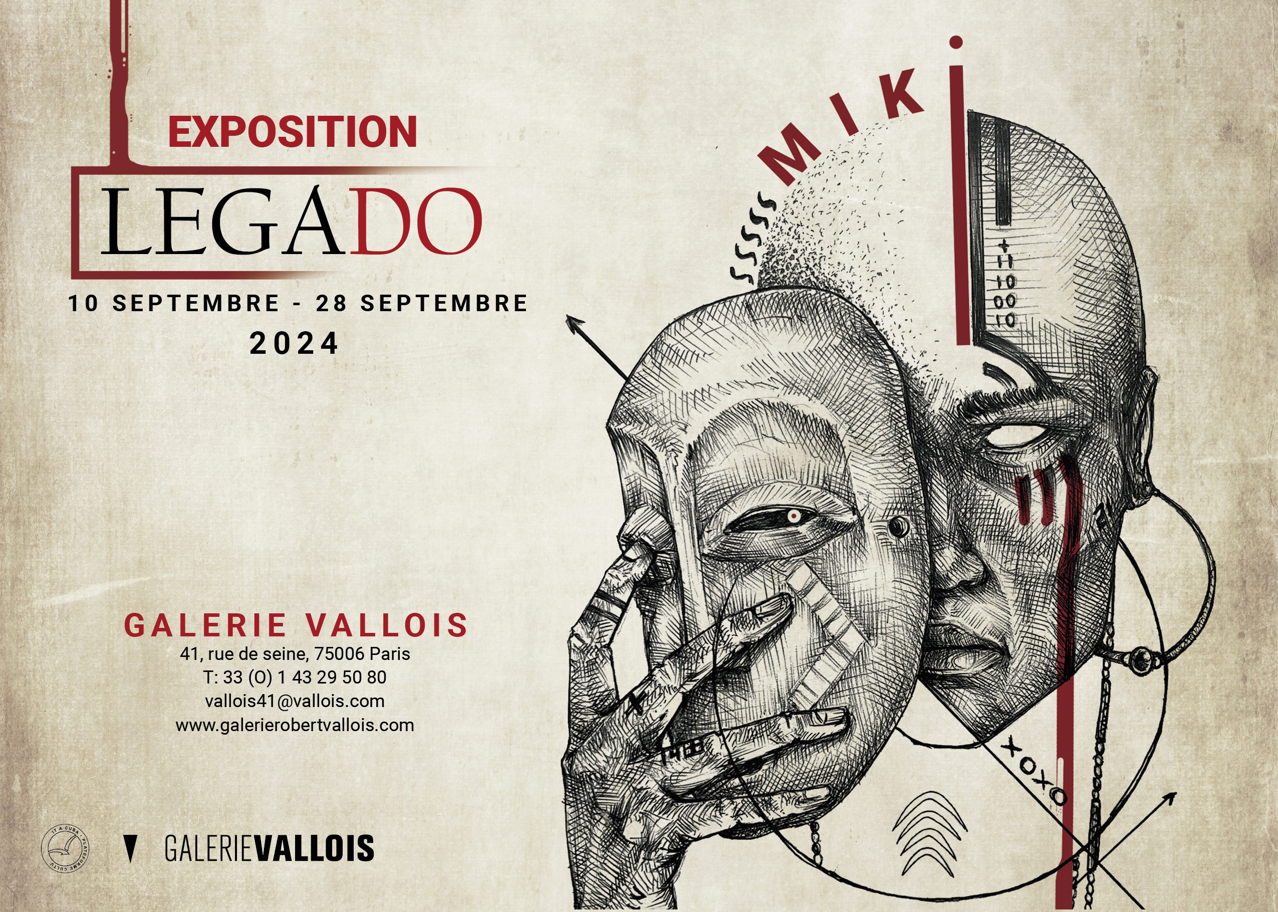 Exposition LEGADO, Galerie Vallois, Paris